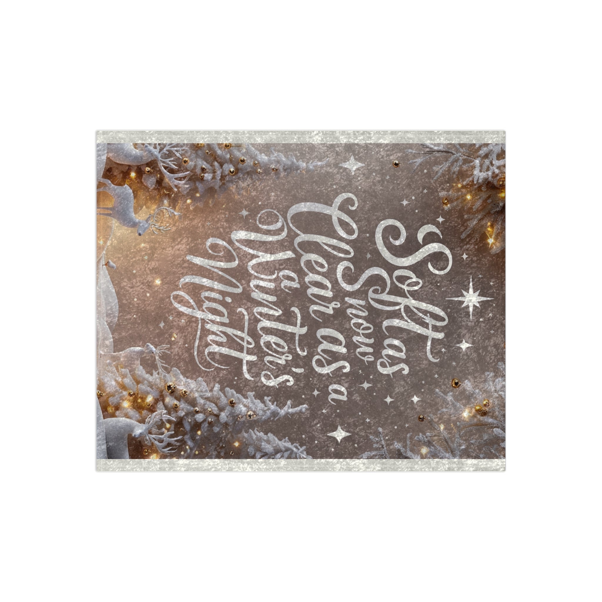Cozy Christmas Velvet Blanket – Soft as Snow, Clear as a Winter’s Night