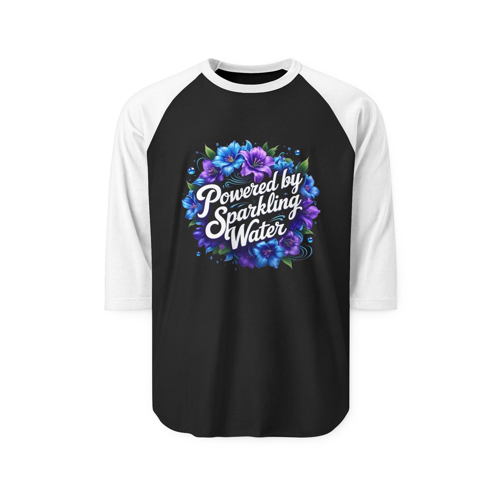 Raglan Shirt - Powered by Sparkling Water - Refreshingly Free