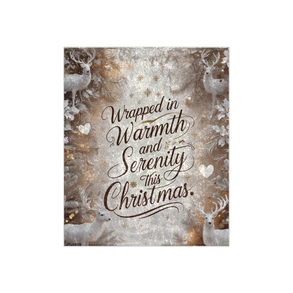 Cozy Christmas Velvet Blanket – Wrapped in Warmth & Serenity