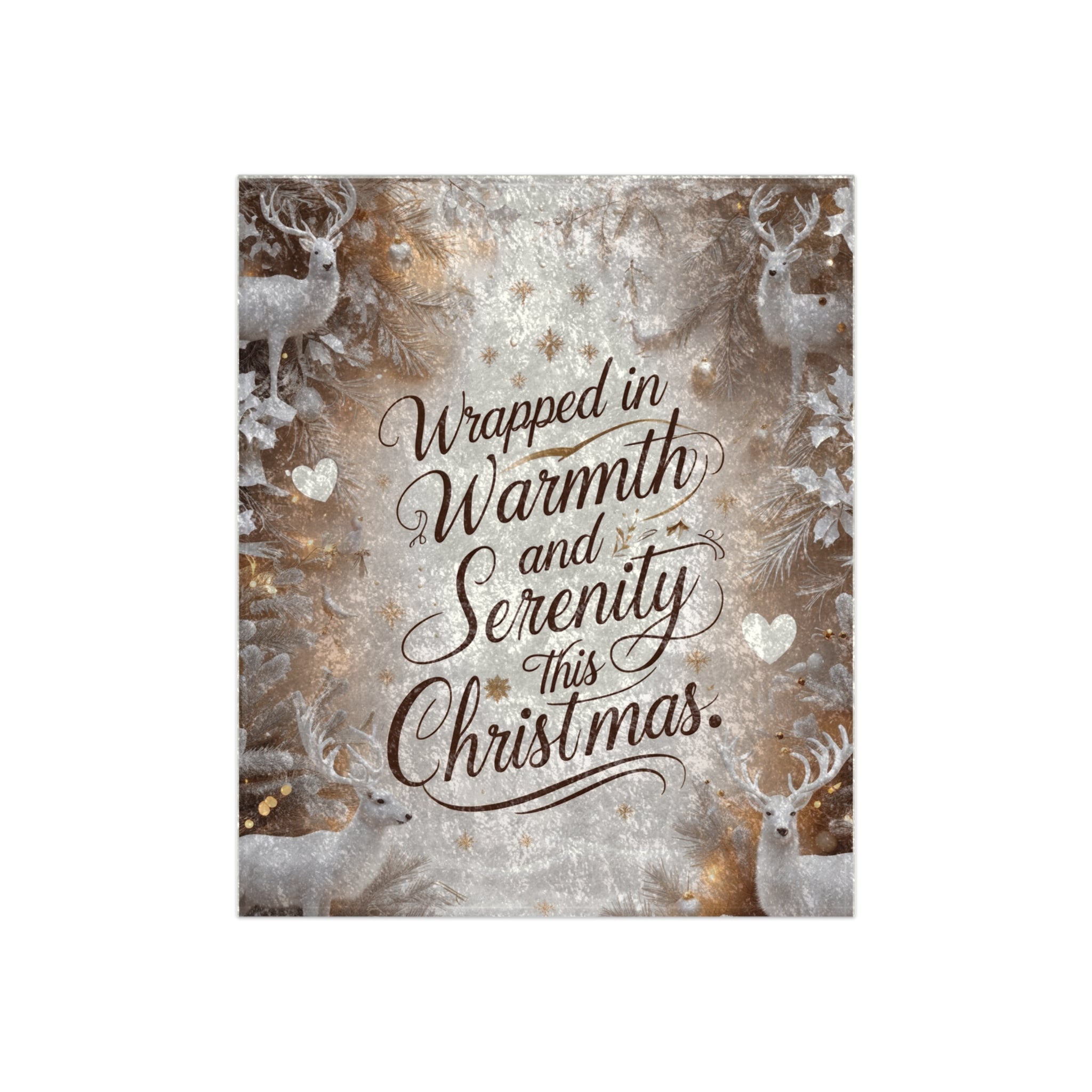 Cozy Christmas Velvet Blanket – Wrapped in Warmth & Serenity