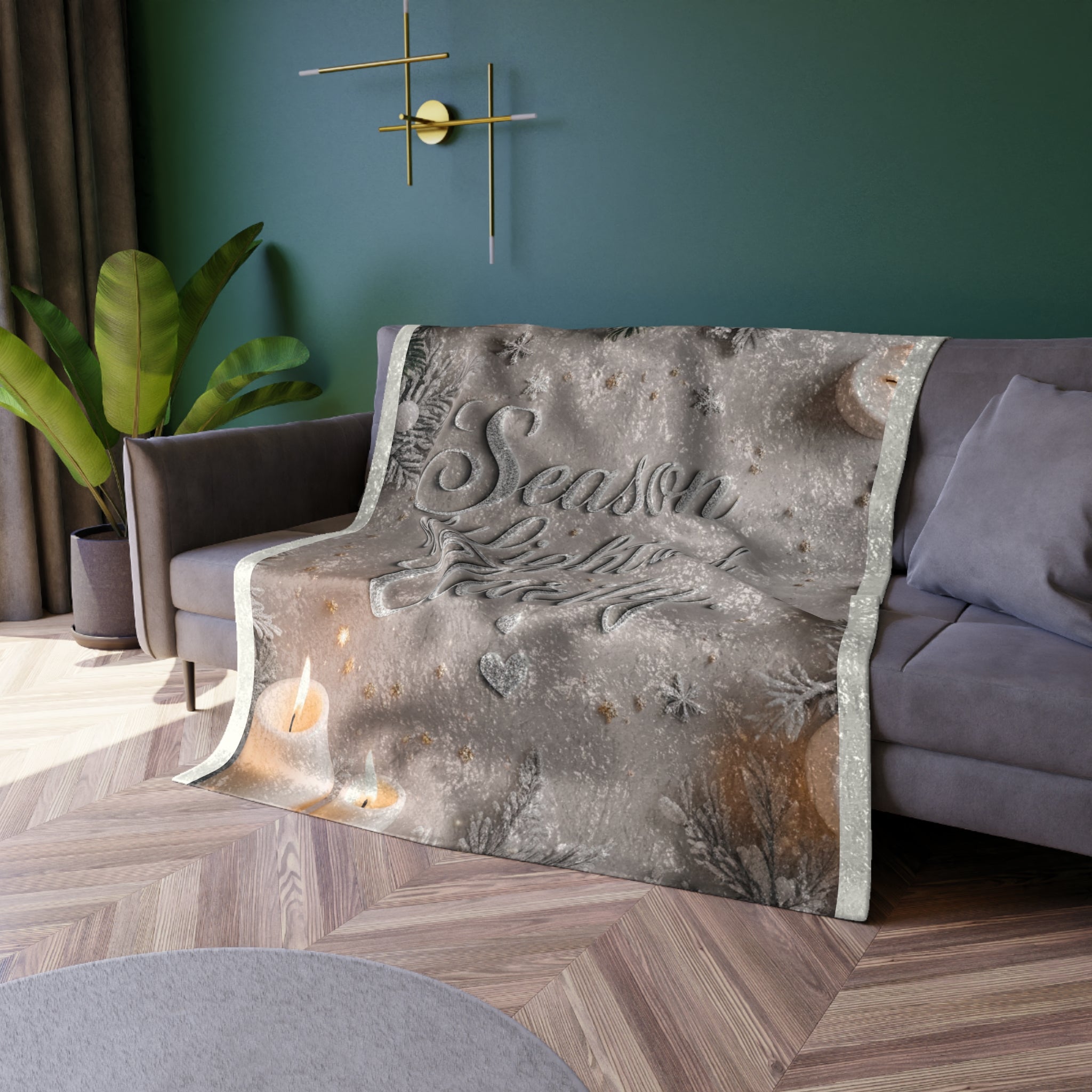 Cozy Christmas Velvet Blanket – A Season of Light and Clarity