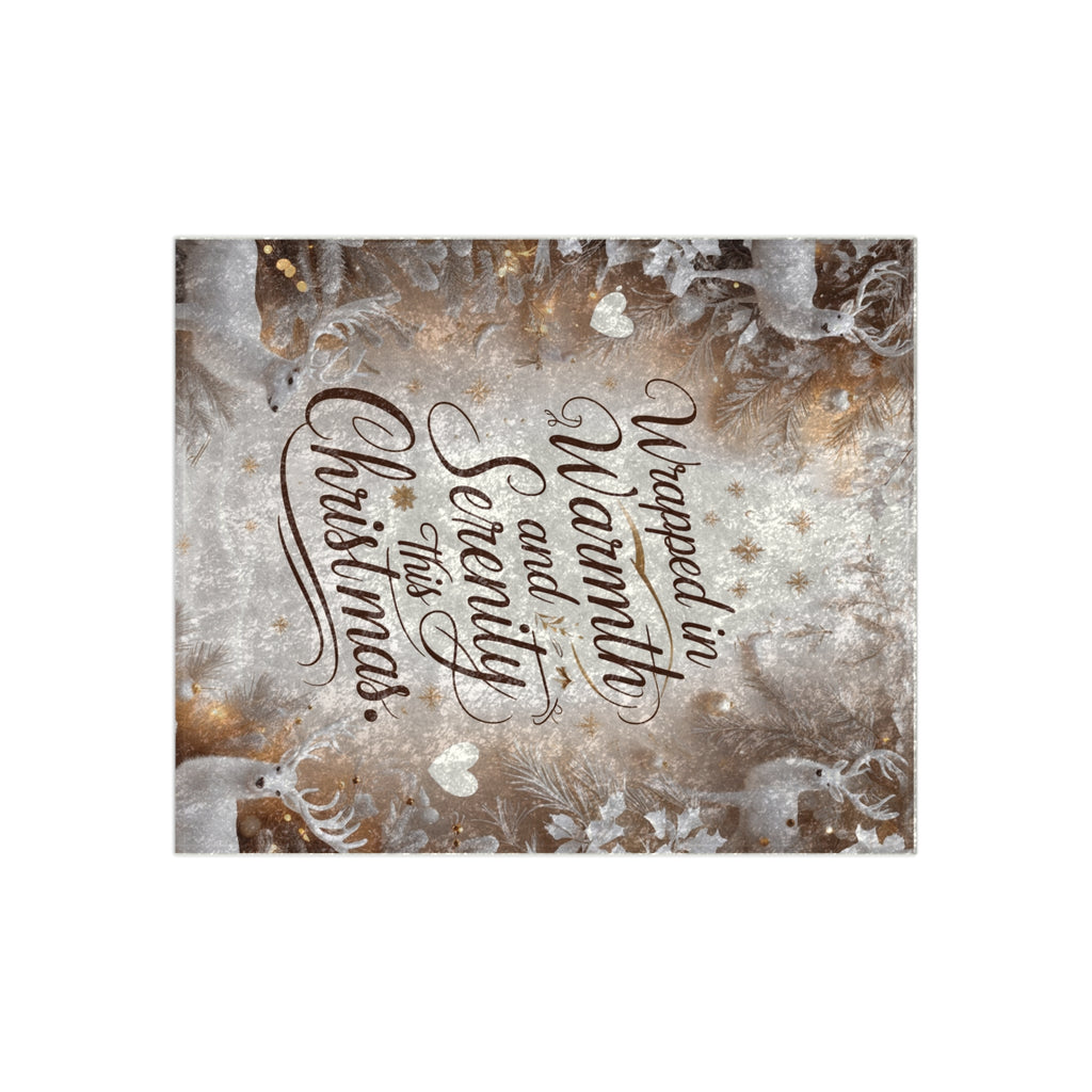 Cozy Christmas Velvet Blanket – Wrapped in Warmth & Serenity