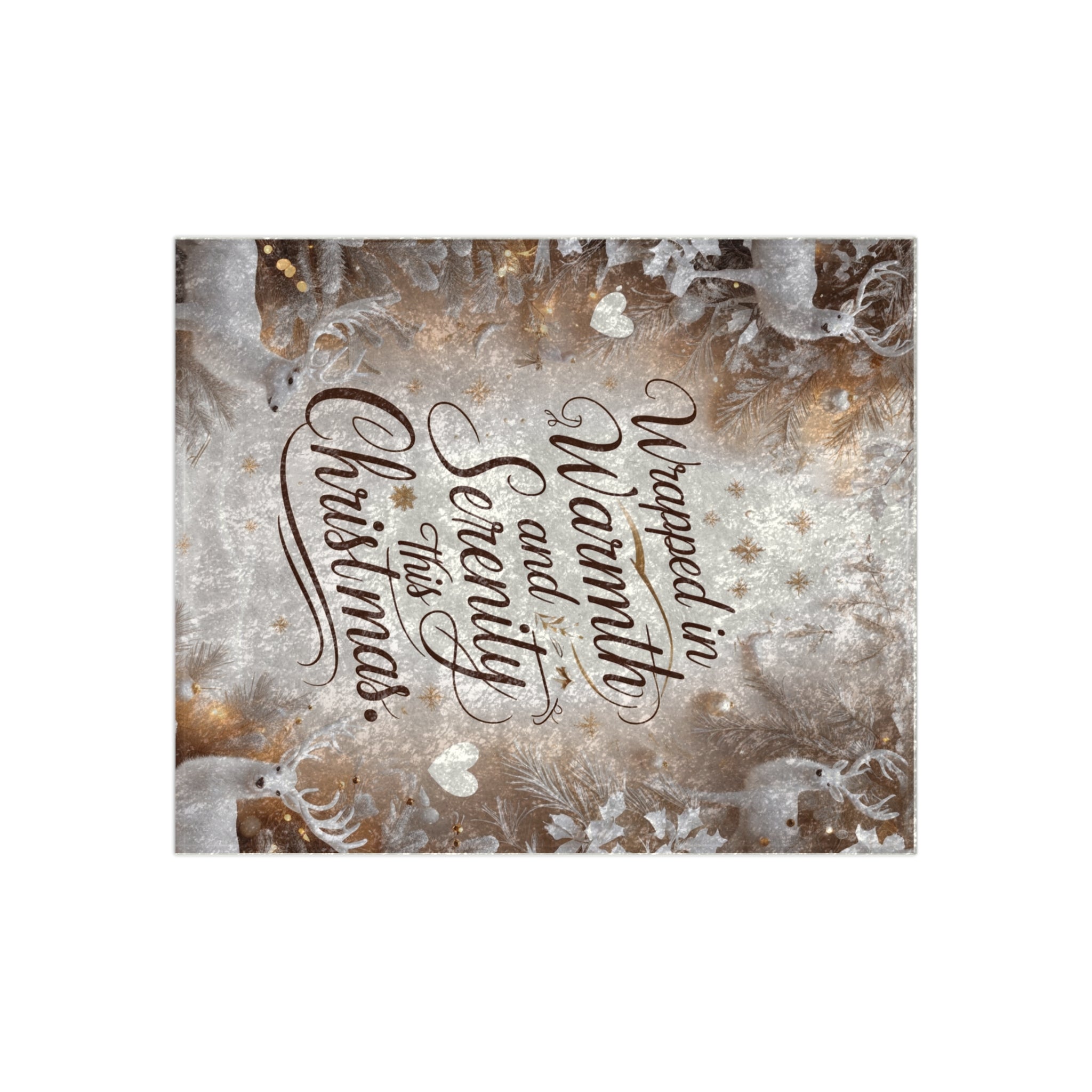 Cozy Christmas Velvet Blanket – Wrapped in Warmth & Serenity