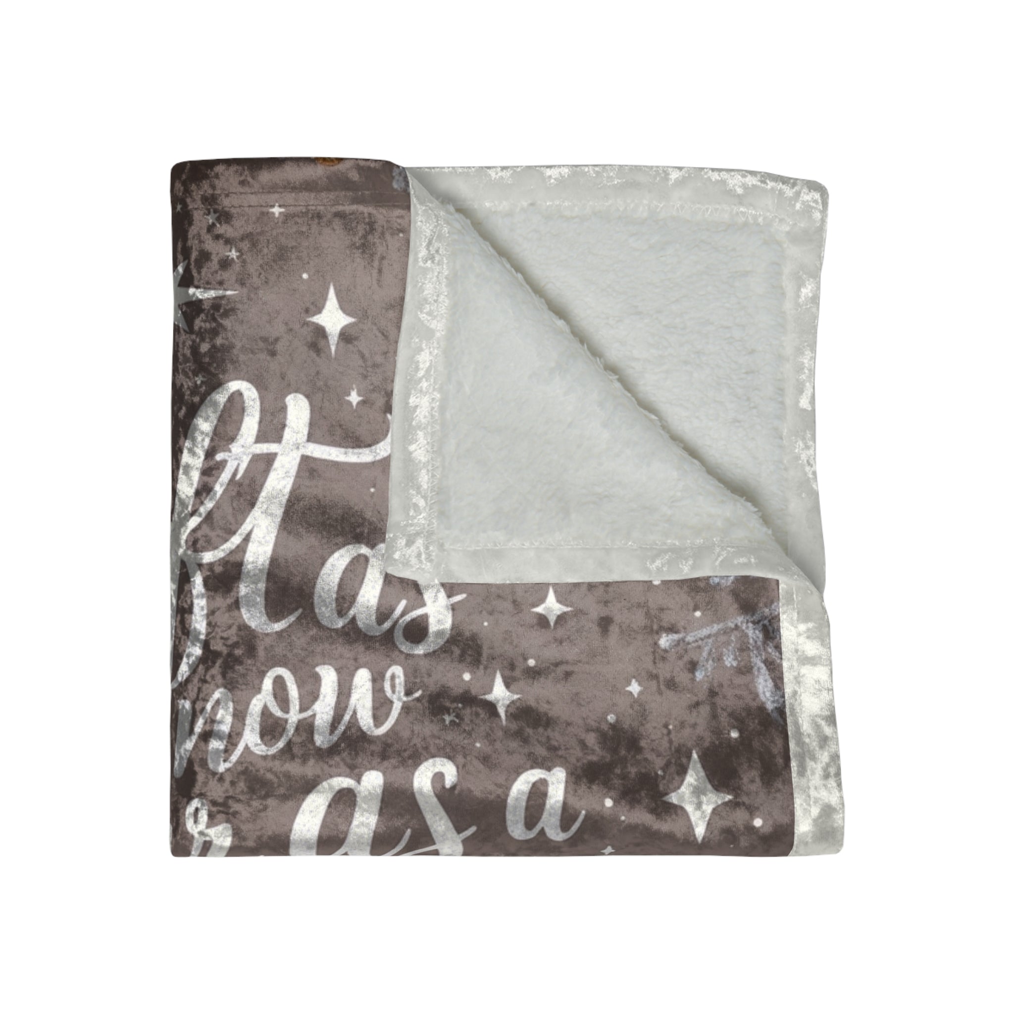 Cozy Christmas Velvet Blanket – Soft as Snow, Clear as a Winter’s Night