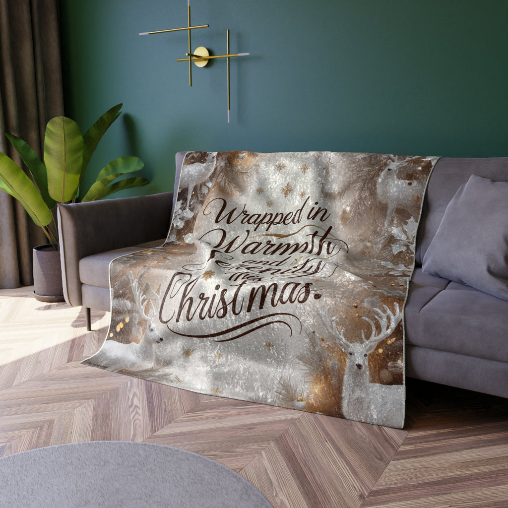 Cozy Christmas Velvet Blanket – Wrapped in Warmth & Serenity