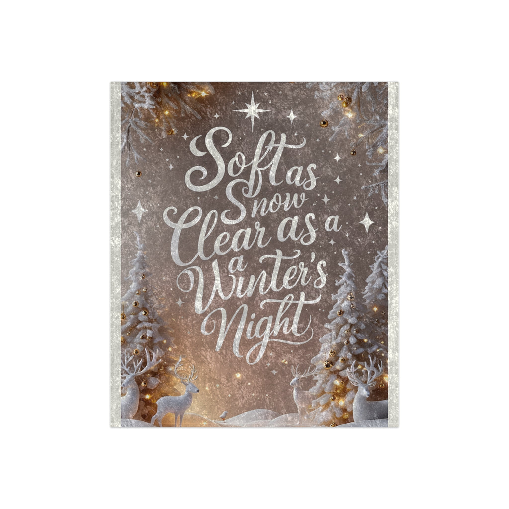 Cozy Christmas Velvet Blanket – Soft as Snow, Clear as a Winter’s Night
