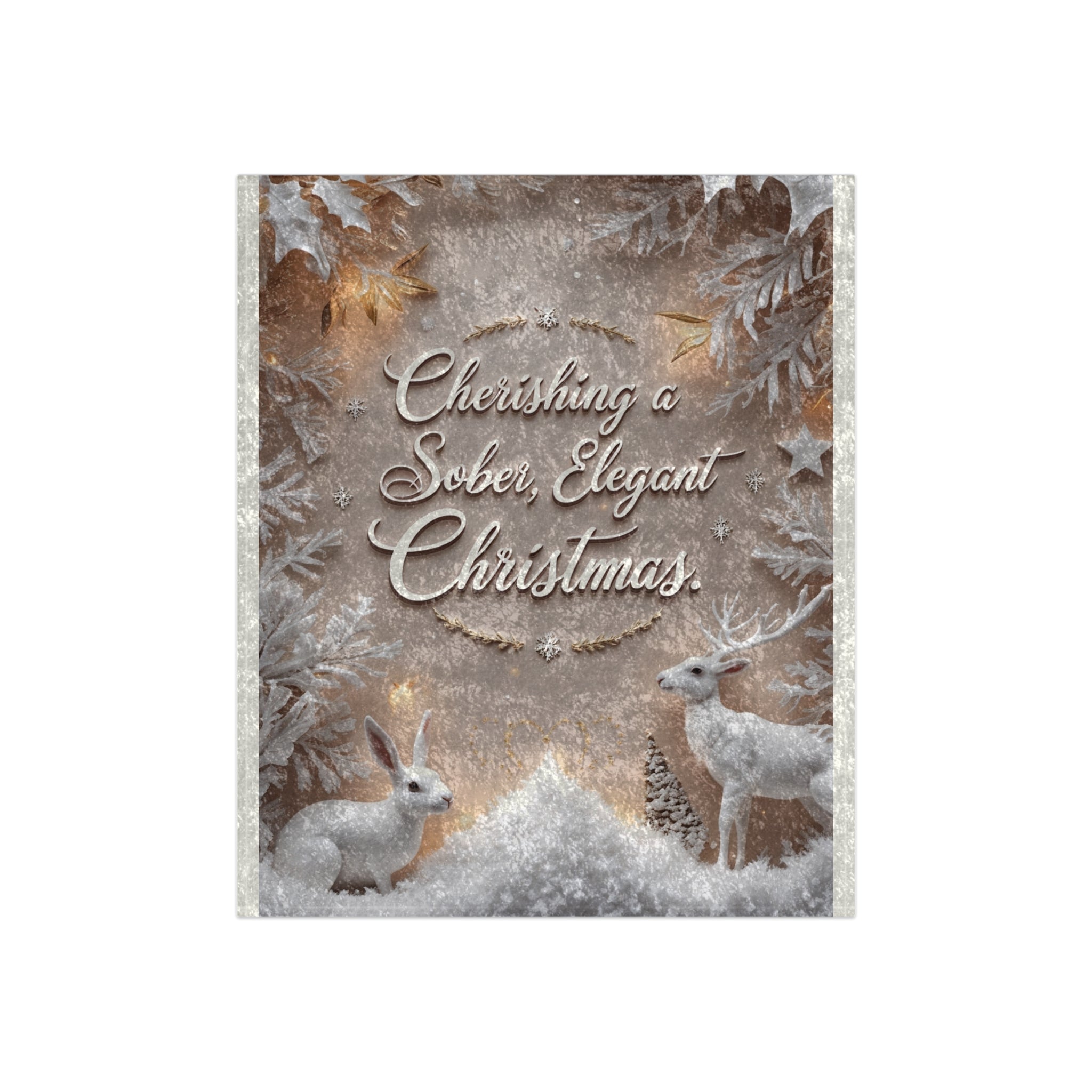 Cozy Christmas Velvet Blanket – Cherishing a Sober, Elegant Christmas
