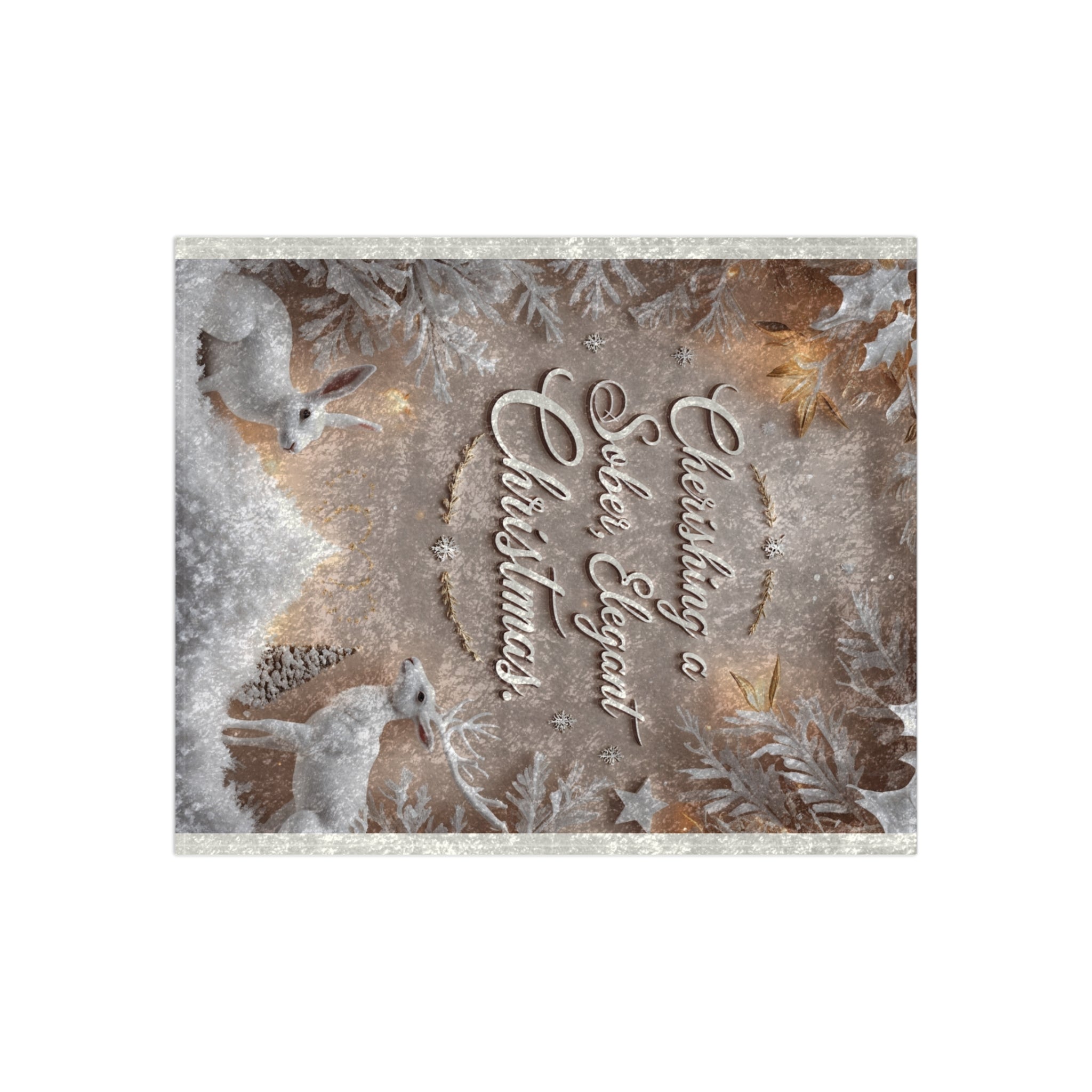 Cozy Christmas Velvet Blanket – Cherishing a Sober, Elegant Christmas